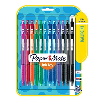 Paper Mate InkJoy 300RT Retractable Ballpoint Pens, Medium Point, Ink Colors, Pack (1945926)