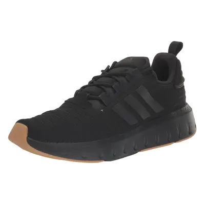 adidas Men's Swift Run Sneaker Black/Black/Gum