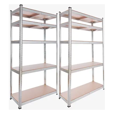 AREBOS 2X heavy duty shelving 180x90x40 | 875kg load capacity | 0.63 mm | MDF boards Shelving St