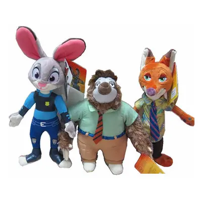 3pcs Plush Toy Zootopia Doll Judy Hopps Fox