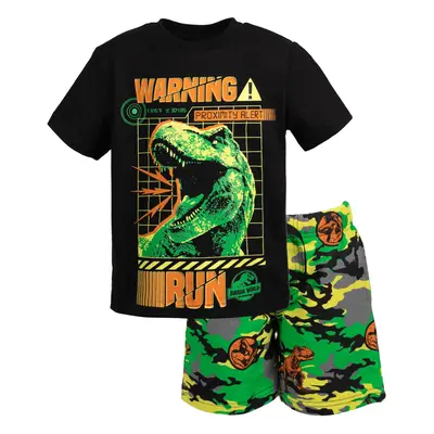 Jurassic World Dinosaur T-Rex Little Boys Graphic T-Shirt French Terry