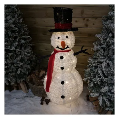 95cm Tall LED Christmas Snowman Light Up Decoration