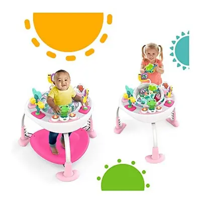 Bright Starts, Bounce Bounce Baby 2-in-1 Activity Center Jumper and Table - Playful Palms with I