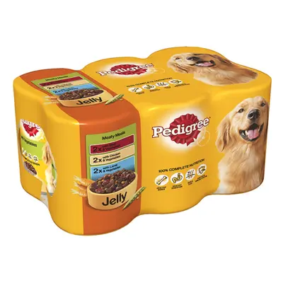 Pedigree Can Jelly Meaty Meals 6x400g (Pack of 4)