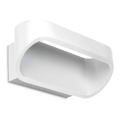 Leds-C4 Oval - LED Light Up & Down Small Wall Light White