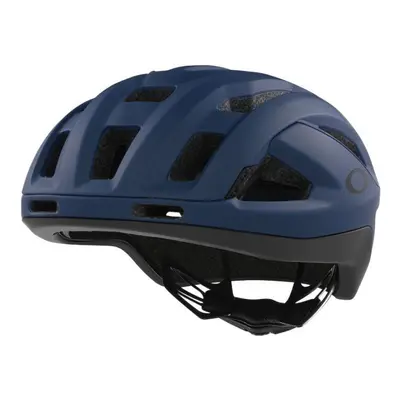 (L, Matte Poseidon) Oakley ARO3 Endurance Cycling Bike Helmet Detachable Visor Matte Poseidon