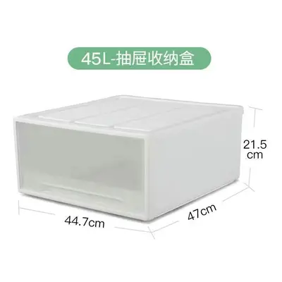 (45L, pack) Drawable Storage Box, Transparent Box, Plastic Drawer Cabinet, Free Combination Ward