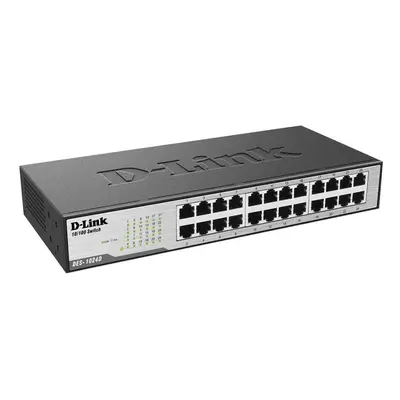 D-LINK - 24-Port Fast Ethernet Unmanaged Desktop Switch