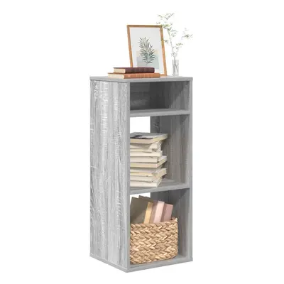 vidaXL Book Cabinet Grey Sonoma 34x31x80 cm Engineered Wood storage cabinet