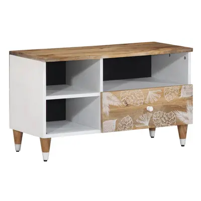 vidaXL TV Cabinet 80x33.5x46 cm Solid Wood Mango TV stand TV sideboard