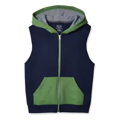 Fruit of the Loom Boys' Fleece Full Zip Sleeveless Vest GHOST NAVY/GA