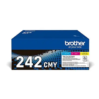 Original Brother TN-242CMY Multipack with Toners Cyan/Magenta/Yellow for up to Pages Each for DC