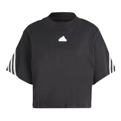 adidas Women's Future Icon Three Stripes T-Shirt Black Large