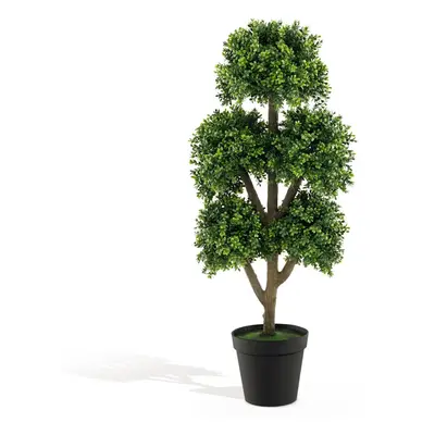 115cm Artificial Boxwood Topiary Ball Tree Fake Ball Topiary Tree Office Decor