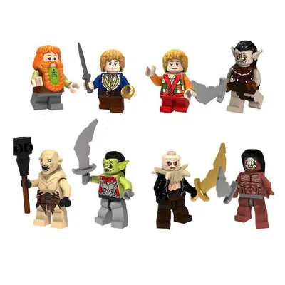 8PCS Lord of the Rings Minifigures Toys Fit Lego