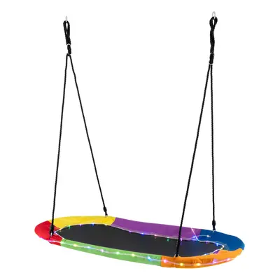 150 cm Saucer Swing w/ LED Lights kg Platform Tree Swing