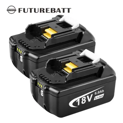 2Pack For Makita BL1860 Battery BL1850 LXT 18V Li-ion 6.0ah Battery BL1830 Tool