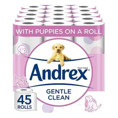 Andrex Gentle Clean Toilet Rolls - Pack Dermatologically Tested