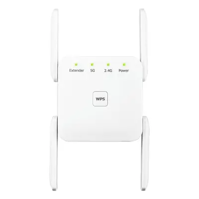 (EP-AC2958 White) EDUP 1200Mbps WiFi Repeater Extender One Click WPS Dual Band Antennas Wireless