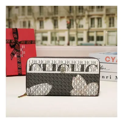 (PURPLE) Luxury Brand Spring Fashion Women's Storage Wallet Cartoon Jacquard PU Long Capacity PV