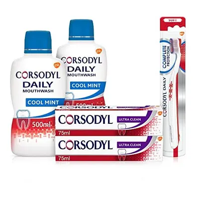 Corsodyl Gum Care Regime Kit for Gum Disease Treatment