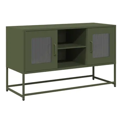 (olive green, 100.5 cm) vidaXL TV Cabinet Anthracite 100.5x39x60.5 cm Steel TV stand TV sideboar