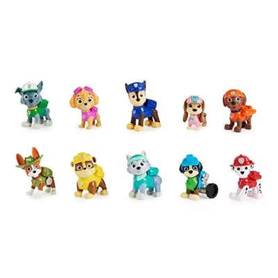 Paw Patrol, 10th Anniversary, All Paws On Deck Toy Figures Gift Pack with Collectible Action Fig