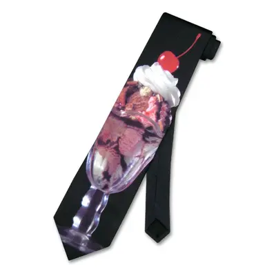 Hot Fundge Sundae Neck Tie Made in USA Men's NeckTie