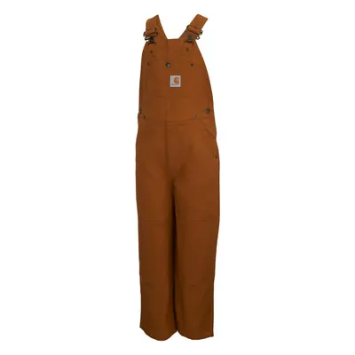 Carhartt Boys Canvas Bib Overalls (Lined and Unlined) Carhartt Brown