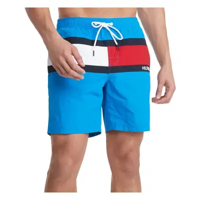 Tommy Hilfiger Men's Standard Flag Swim Trunks with Quick Dry Blue