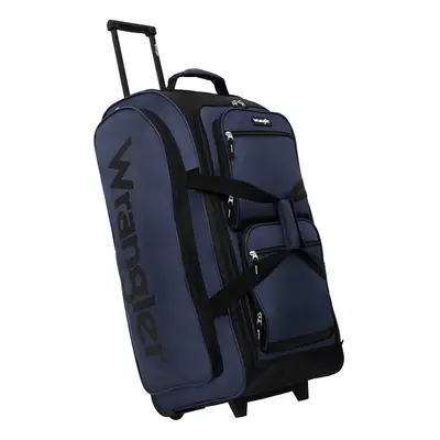 Wrangler Wesley Rolling Duffel Bag Navy Blue Large 30-Inch