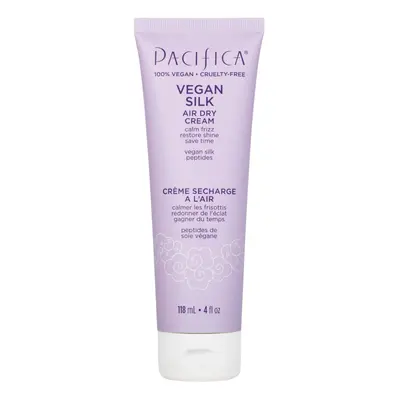 Pacifica Beauty Vegan Silk Air Dry Cream No Heat Hair Styling Cream Frizz Control Adds Texture S