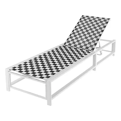 Adjustable Patio Chaise Lounge Outdoor Lounge Chair with Wheels