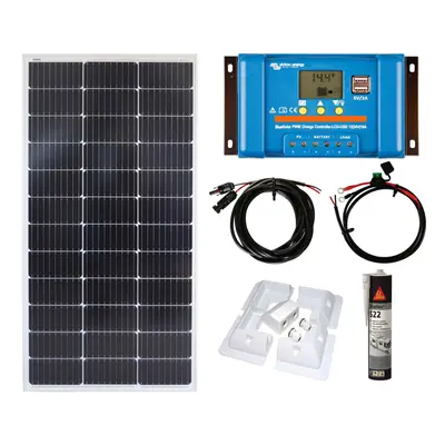 Victron 100w Solar Panel Kit battery charging PWM-USB Controller brackets