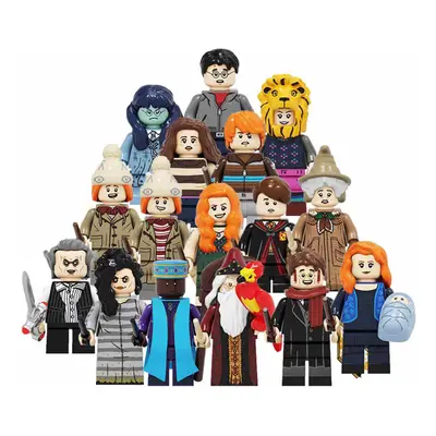 16CS Harry potter Neville Pomona MiniFigures Children's blocks Toys Fit Lego