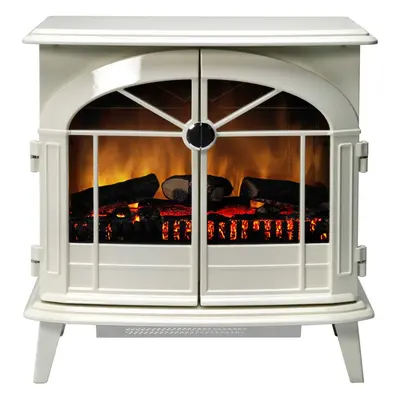 Dimplex Chevalier CHV20N Log Effect / Coal Bed Electric Stove With Remote Control - Cream