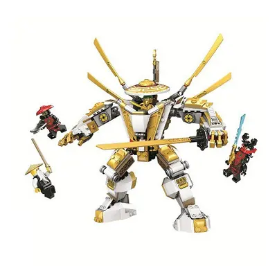 Golden Mech Action Figure with Lloy Ninja Building Set