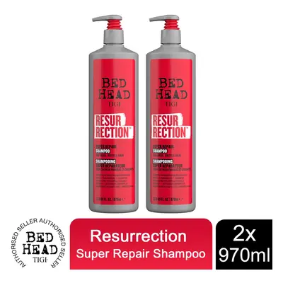 Bed Head Resurrection Repair Shampoo for Damaged Hair 970ml, Pack