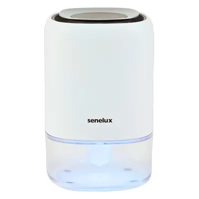 Senelux 1100ml Dehumidifier: Color Lights, Portable, Auto Shut-Off, Ideal for Drying Clothes, Be