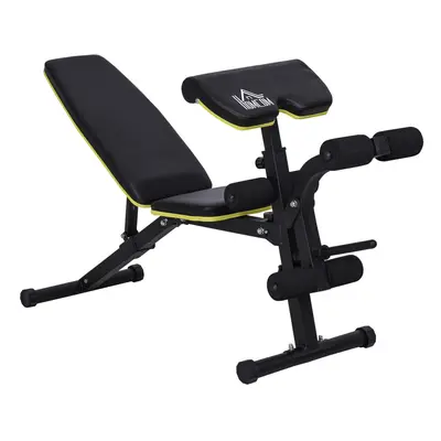 HOMCOM Multi-Functional Sit-Up Dumbbell Weight Bench Adjustable Home Gym