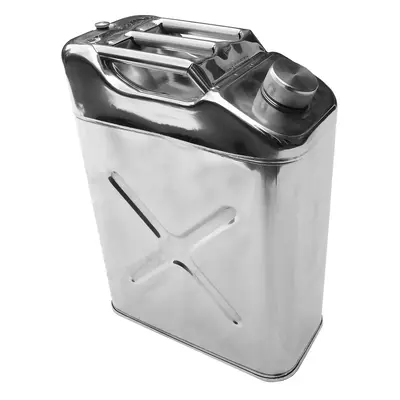 WINCHMAX Jerry Can 20ltr Polished Stainless Steel. Fuel, Petrol, Diesel, Water. Standard Pattern