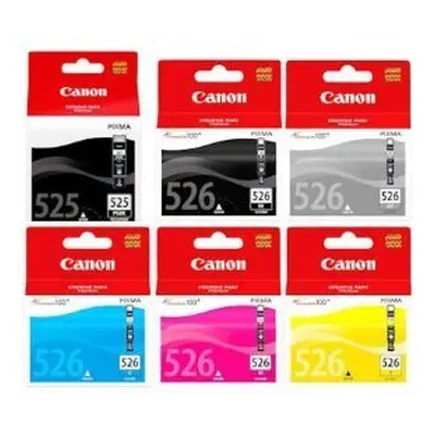 Canon Original Ink Cartridges - Multicoloured (Pack of 6)