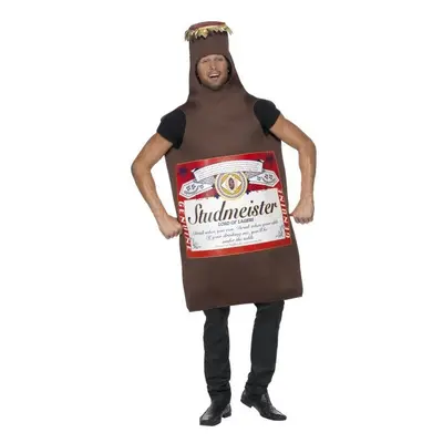 Smiffy's Men's Studmeister Beer Bottle Costume, The Lord Of Lagers, Funny - costume beer studmei