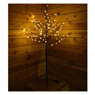 Premier 1.5m Battery Cherry Blossom Tree - Warm White LED Lights & Timer