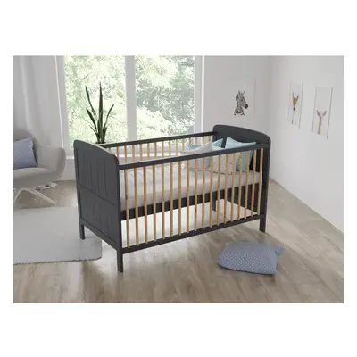 (Anthracite / Pine) Maddox | Cot Bed 140x70cm