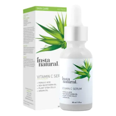 InstaNatural Vitamin C Serum with Hyaluronic Acid & Vit E - Natural & Organic Anti Wrinkle Erase