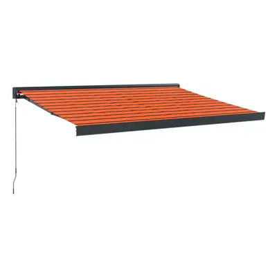 (orange and black, x cm) vidaXL Manual Cassette Awning Retractable Window Canopy Shade Patio Awn