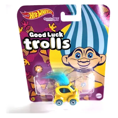 Mattel Hotwheels Character Cars Good Luck Trolls