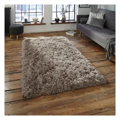 (120x170cm) Polar PL95 Rugs in Grey Modern Thick Hand Tufted Shaggy Deep Soft Mats