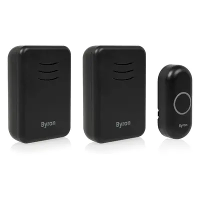 (BATTERY AND PLUG IN) Byron Wireless Portable Doorbell Set m Range